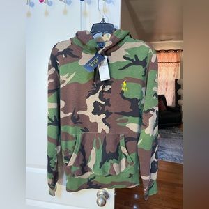 NWOT | Polo Ralph Lauren Camouflage green hoodie